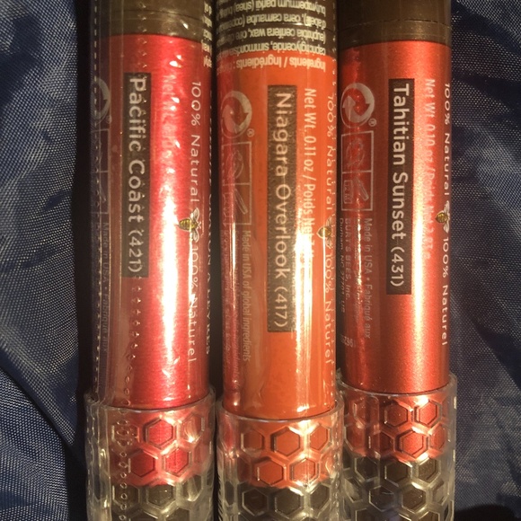 NEW All 12 Burts Bees Lip Crayons with Chrome Carrying Case - Picture 4 of 15